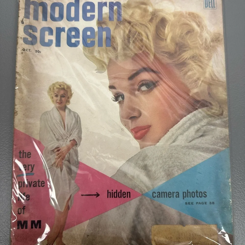 1955 OCTOBER MODERN SCREEN MAGAZINE - MARILYN MONROE COVER - E 17346